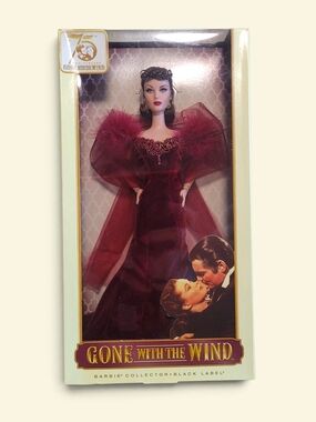 Gone With The Wind Barbie Collector Black Label - Burgundy Gown
